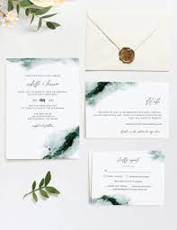 Emerald Green Watercolor Wedding Invitation Template Suite Etsy In 2020 Emerald Wedding Invitations Jewel Tone Wedding Invitations Green Wedding Invitations