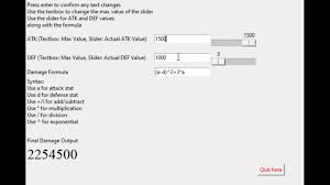 2d6 for every 10 feet falling distance. Rpg Damage Formula Tool Showcase Youtube