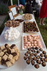 A Classic Outdoor Wedding At Hahn Horticulture Garden In Blacksburg Virginia Brunch Dessert Table Cookie Table Wedding Wedding Snacks