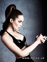 Ideal for the office, a day spent. 2017 2017 Brunette High Ponytail With Slicked Back Roots Hji
