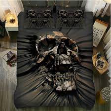 Parure De Couette Tete De Mort 3d Tete De Mort Parure De Couette Decoration Tete De Mort