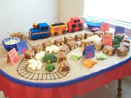 Thomas The Train Birthday Party Food Ideas Food Ideas For Train Themed Birthday Party Train Party Birthday Party Themes Boy Birthday Parties