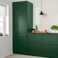 Bodbyn Door Dark Green Ikea In 2020 Green Kitchen Cabinets Dark Green Kitchen Green Kitchen