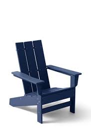 All Weather Recycled Modern Adirondack Chair From Lands End Modern Adirondack Chair Modern Adirondack Adirondack Chair