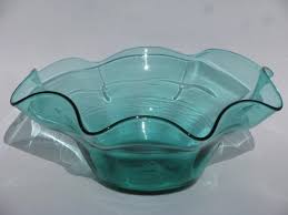 Shop with afterpay on eligible items. Retro 60s 70s Vintage Hand Blown Art Glass Bowl Aqua Blue Colored Glass
