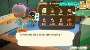 Acnh Diy For Beginners Which Recipes Are Unlocked Animal Crossing Gamewith