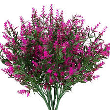 Many drought tolerant plants attract the good bugs you want in your garden that in turn eat the ones you don't want. Buy Klemoo Artificial Lavender Flowers Plants 8 Pieces Lifelike Uv Resistant Fake Shrubs Greenery Bushes Bouquet To Brighten Up Your Home Kitchen Garden Indoor Outdoor Decor Fuchsia Online In Indonesia B08546mynb