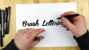 But what if there aren't two of the same letters? Hand Lettering Tutorial How To Use A Brush Pen Youtube