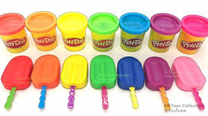 Learn Colors Play Doh Popsicle Ice Cream Peppa Pig Elephant Strawberry C Learning Colors Toy Collection Play Doh