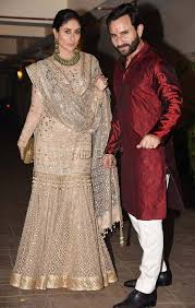 Karisma Kapoor Visited Her Sister Kareena Kapoor Khan And Saif Ali Khan At Their Residence For Diwali Gharara Designs Sharara Designs Designer Dresses Indian