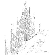 Frozen Elsa S Ice Castle Disney Hand Drawn Etsy Canada Elsa Castle Disney Castle Drawing Castle Drawing