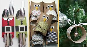 Pour faire des guirlandes (par exemple de noël). Noel 8 Idees Deco Canon Avec Du Rouleau De Papier Toilette