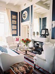 Preppy Design Style Decorating Home Garden Television Blue Living Room Home Living Room Home Decor