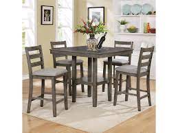 What is the standard height of a dining table? Crown Mark Tahoe 5 Piece Counter Height Table And Chairs Set Royal Furniture Pub Table And Stool Sets