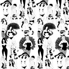 Choose from a curated selection of trending wallpaper galleries for your mobile and desktop screens. Burlesque Half Scale Wallpaper Dupenny Wallpaper Buy Wallpaper