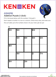 Many kids balk at completing math worksheets. 52 Number Puzzles Kenken Ideas Reasoning Skills Education Com Number Puzzles