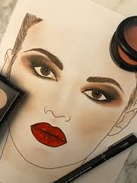 Face Chart Blank A4 Digital