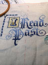 Looking for an advice video on how to design cross stitch patterns? Wip I Read Past My Bedtime Crossstitch