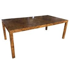 Milo Baughman For Directional Burl Wood Parsons Dining Table Restored Dining Table Mid Century Modern Dining Room Modern Dining Room Tables