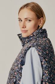 Piumino Lungo Springfield Polyestere Riciclato Eco Gilet Imbottito  Springfield Donna