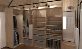 It includes three drawers, four shelves, two closet rods, and a storage unit with a door to help your store your clothing and accessories in style. Our Dream And Kinda Genius Master Closet Emily Henderson
