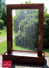 Http Www Designer Brunnen De Cortenstahl Wassertor Malia Htm Gartenbrunnen Aussenbrunnen Wasserwand Garten