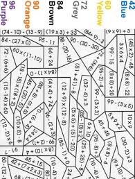 Pemdas Color By Number Math Coloring Worksheets Middle School High School Math Color By Number Sketch Coloring Page Math Algebra Function Rule Review Colori Di 2020