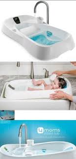 Luckily, a wealth of baby bathtubs and other bathing gear are available to save the day. A4ef97c7626c4466559086297b904151 4moms Infant Bath Tub It Includes A Built In Digital Thermometer With A Color Coded Temperature Display Fits Most Si
