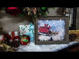 Shadow box american flag made with paper flowers. Diy Shadow Box Christmas Scene Home Family Youtube