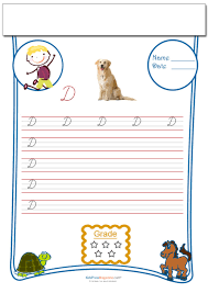 Writing a cursive d is very similar to the handwritten version. Cursive Writing Worksheet Letter D Kidspressmagazine Com