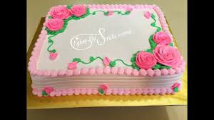 Beautiful Cake For A Girl Decoracion Sencilla De Pastel Con Rosas Pr Birthday Sheet Cakes Cake Decorating Designs Cake Decorating Videos