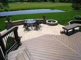 Patios offer a higher degree of customization in comparison to decks, because there concrete and stone offer unmatched durability if properly maintained, but are still susceptible to. Patio And Deck Combinations Columbus Decks Porches And Patios By Archadeck Of Columbus
