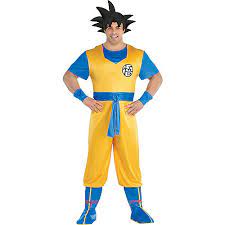 Dragon ball z party with a goku inspire cake, a dessert table with balloons, candies packaged & embellished with stars in orange and blue! Plus Size Goku Costume For Kids Dragon Ball Z Party City