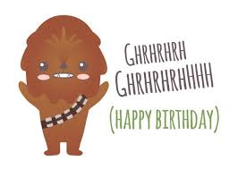 The card prints out at 5x7 or can be sent as an ecard. 20 Star Wars Birthday Card Printable Graphic Design Candacefaber