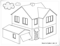 Gambar gambar sederhana yang bisa digunakan sebagai contoh dalam belajar menggambar selain hanya sekedar diwarnai. Mewarnai Rumah Online Rumah Mewah Rumah Rumah Pedesaan