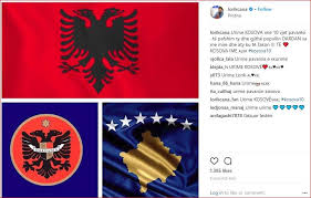Pavarsia e kosoves (page 1). Cana Uron 10 Vjetorin E Pavaresise Se Kosoves Me Tre Flamuj