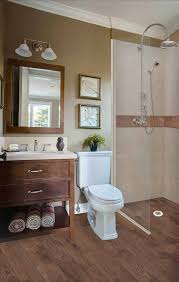Bathroom flooring options are numerous. Burnt Oak Zero Thershold 60 Alcove Lifeproof Flooring Wood Collection American Bath Factory
