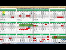 Maybe you would like to learn more about one of these? Silahkan Download Kalender Pendidikan Madrasah Tp 2020 2021 Berbentuk Excel Xls Youtube