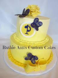 Write name on birthday cake below. Yellow Butterfly Cake Cakecentral Com