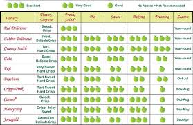Chart Of Apples And Uses Bing Images Apple Varieties