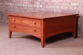 Substantially sized but visually light, this ethan coffee table is a fantastic choice for a confident design statement. Ethan Allen Solid Cherry Arts And Crafts Double Sided Coffee Table For Sale At 1stdibs