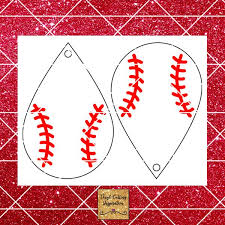 Pin On Faux Leather Baseball Earrings Pattern