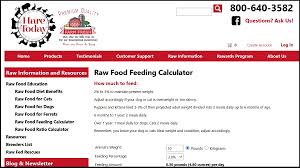 If you're feeding your dog or puppy a raw food diet, use our handy feeding calculator to make sure you're feeding them the right amount. Raw Cat Food Calculator How Much To Feed And Cost Of Raw