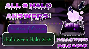 All 3 Halo Answers To Win Halloween Halo 2020 Royale High Update Youtube