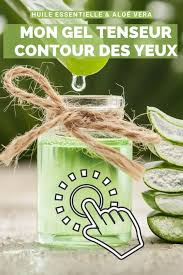 Gel Tenseur Contour Des Yeux A L Aloe Vera Et Aux Huiles Essentielles Creme Visage Aloe Vera Aloe Vera Aloes