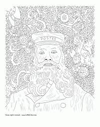 Print them all for free. Van Gogh Van Gogh Coloring Van Gogh Portraits Famous Art Coloring