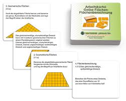 Es folgen noch die beiden formeln für fläche und umfang von einem dreieck. Arbeitskartei Gelbe Flachen Montessori Lernwelten Der Shop Fur Montessori Material
