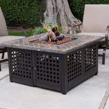 Manual for uniflame outdoor fire pit gad860sp. Uniflame Propane Gas Fire Pit With Handcrafted Tile Propane Fire Pits At Hayneedle Propane Fire Pit Table Gas Fire Pits Outdoor Gas Firepit