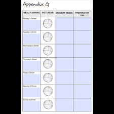 meal planning chart appendix g