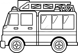 A truck with large headlights. Best Fire Truck Coloring Page Coloriage Dessin Truck